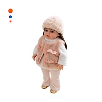Bebe Yessy con Ropa Infantil Beige de Estilo Comodo y Apariencia Encantadora Y+Papel Regalo
